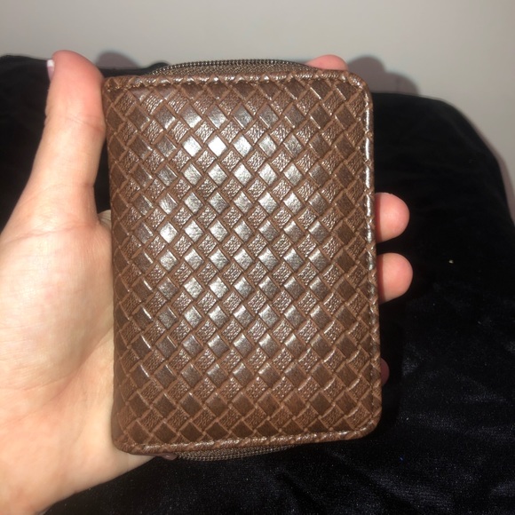 Mini Brown Leather Wallet - Picture 1 of 4